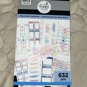 Wellness Warrior The Happy Planner Girl sticker book New and Unused